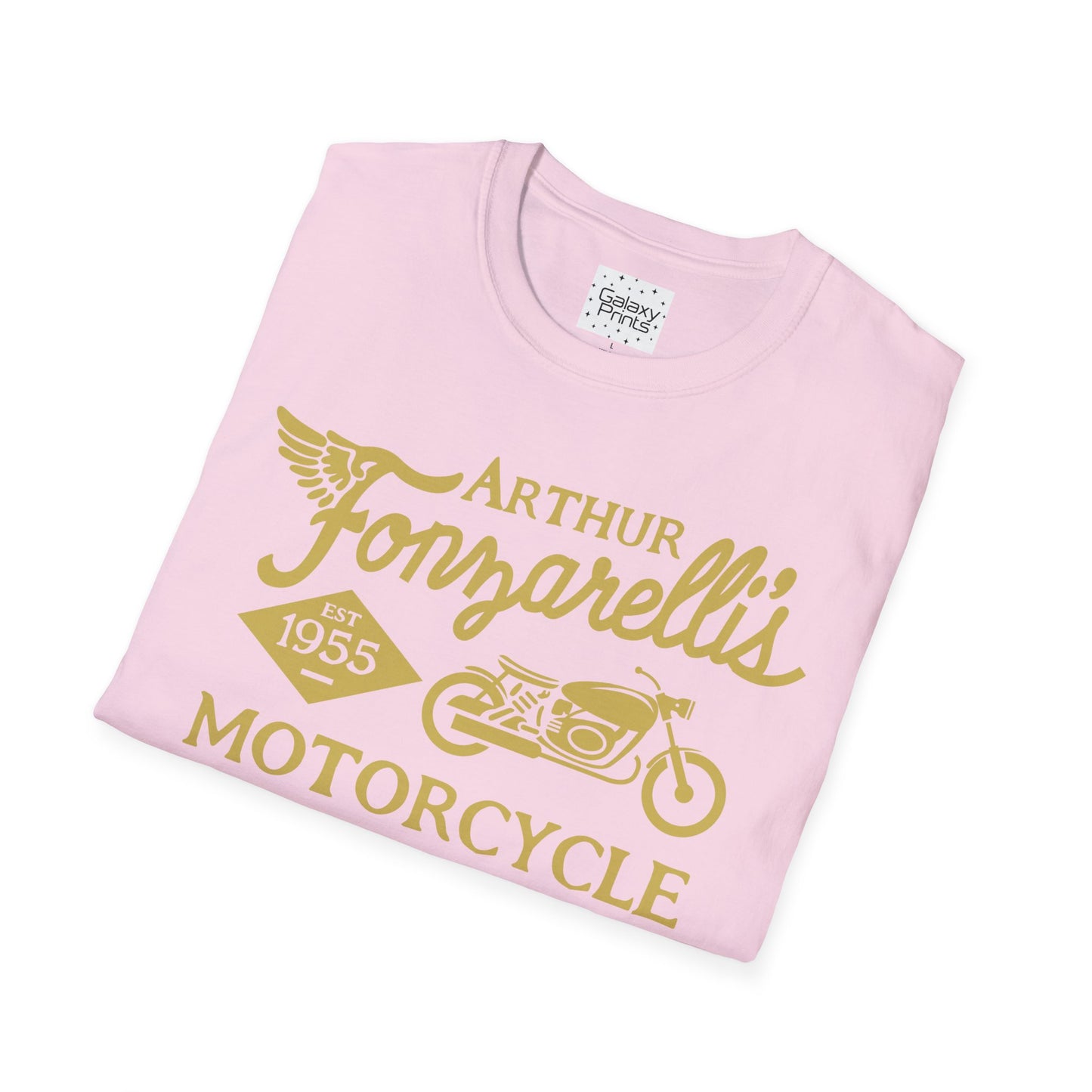 Unisex T-Shirt - POP Culture - 'Arthur Fonzarelli's Motorcycle Service & Repair Shop T-shirt from the Hit TV Show HAPPY DAYS - Fonzie - The Fonz'