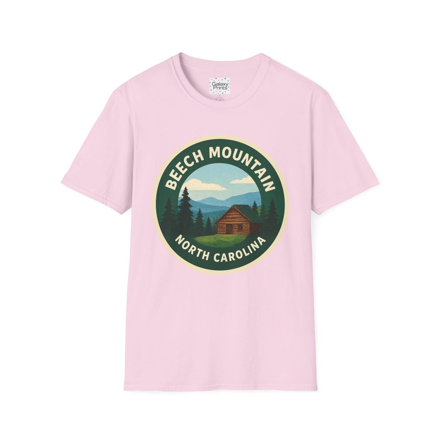 Beech Mountain NC T-Shirt — Mountain Cabin Scenic Graphic Tee