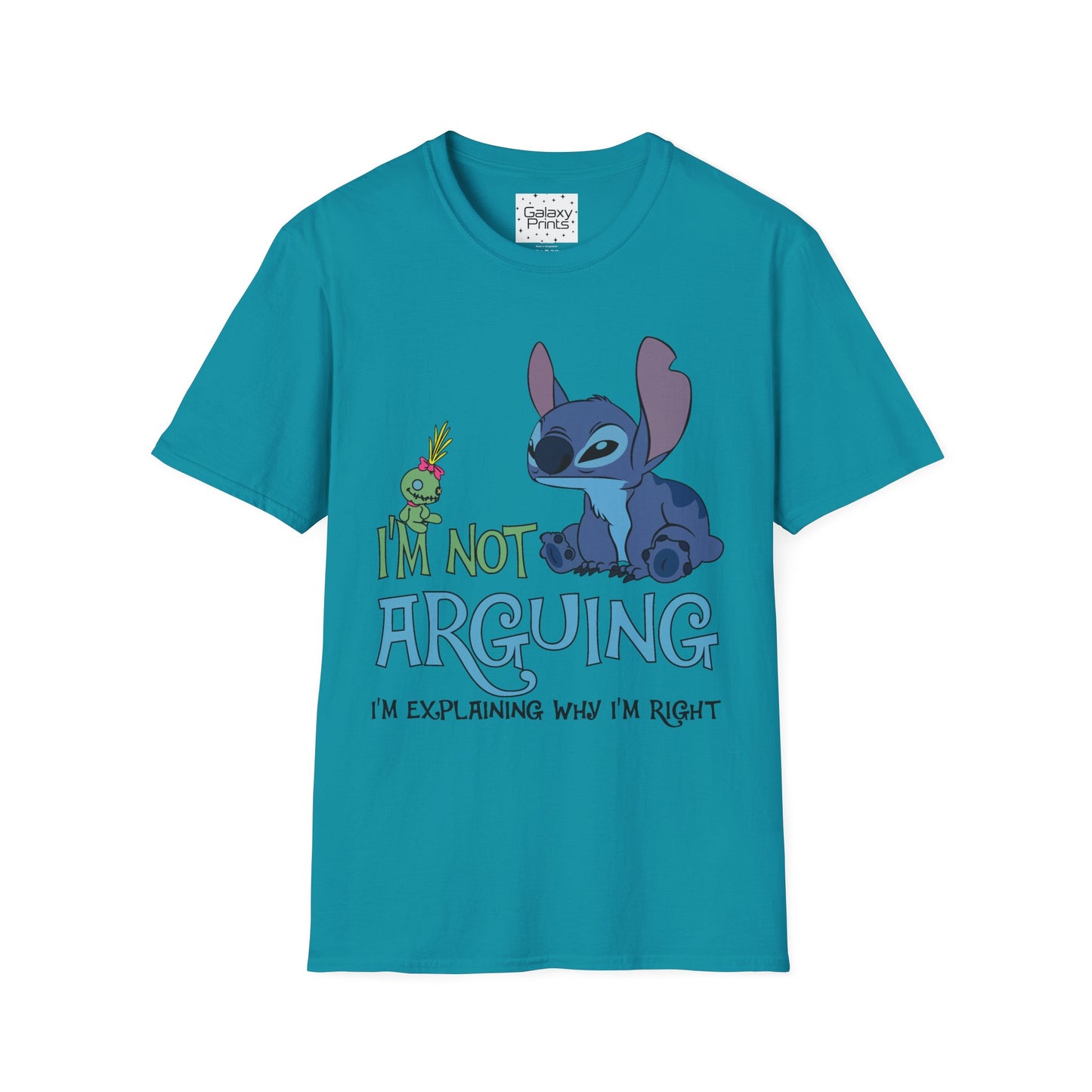 Unisex T-Shirt - Disney Inspired - 'Stich Not Arguing'