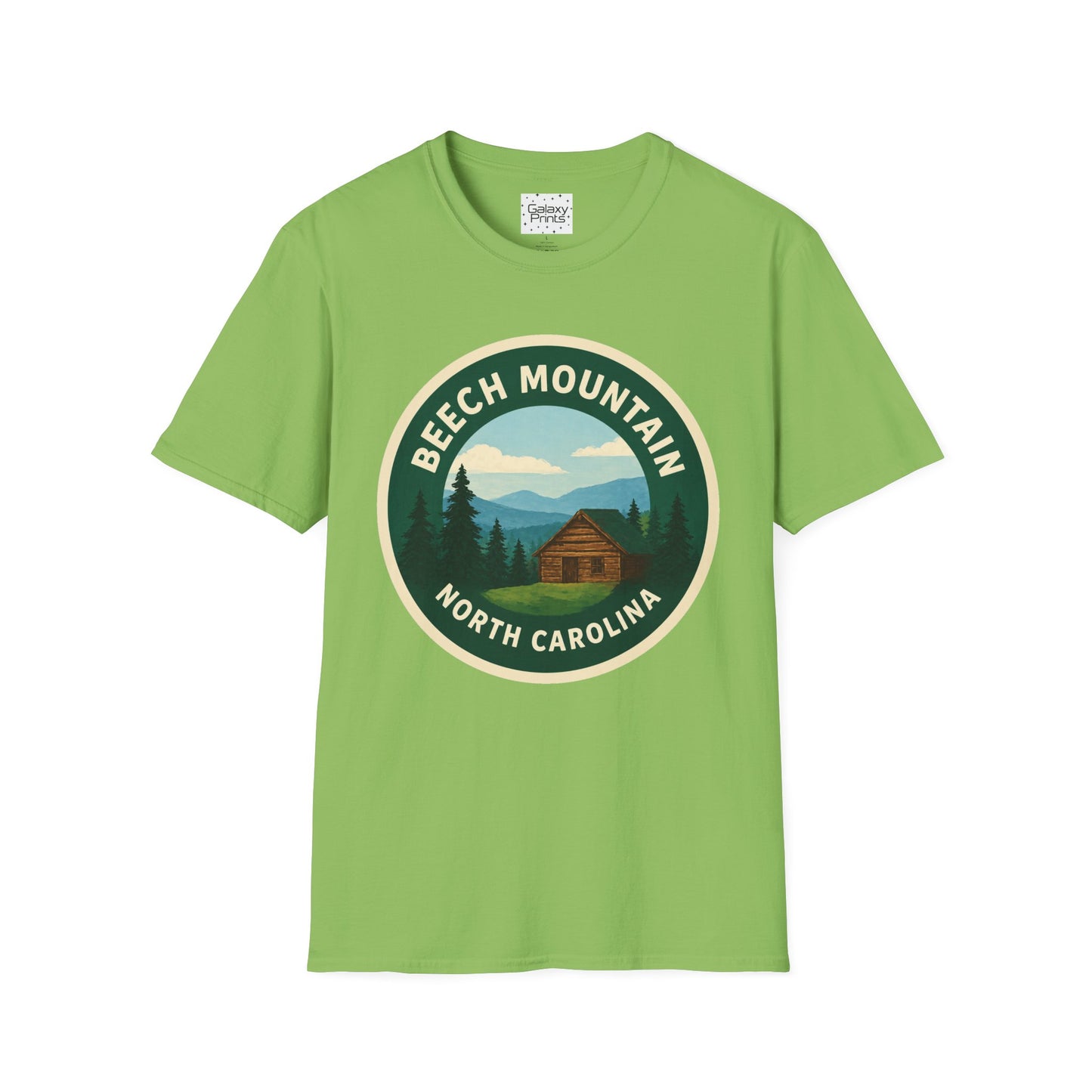 Beech Mountain NC T-Shirt — Mountain Cabin Scenic Graphic Tee