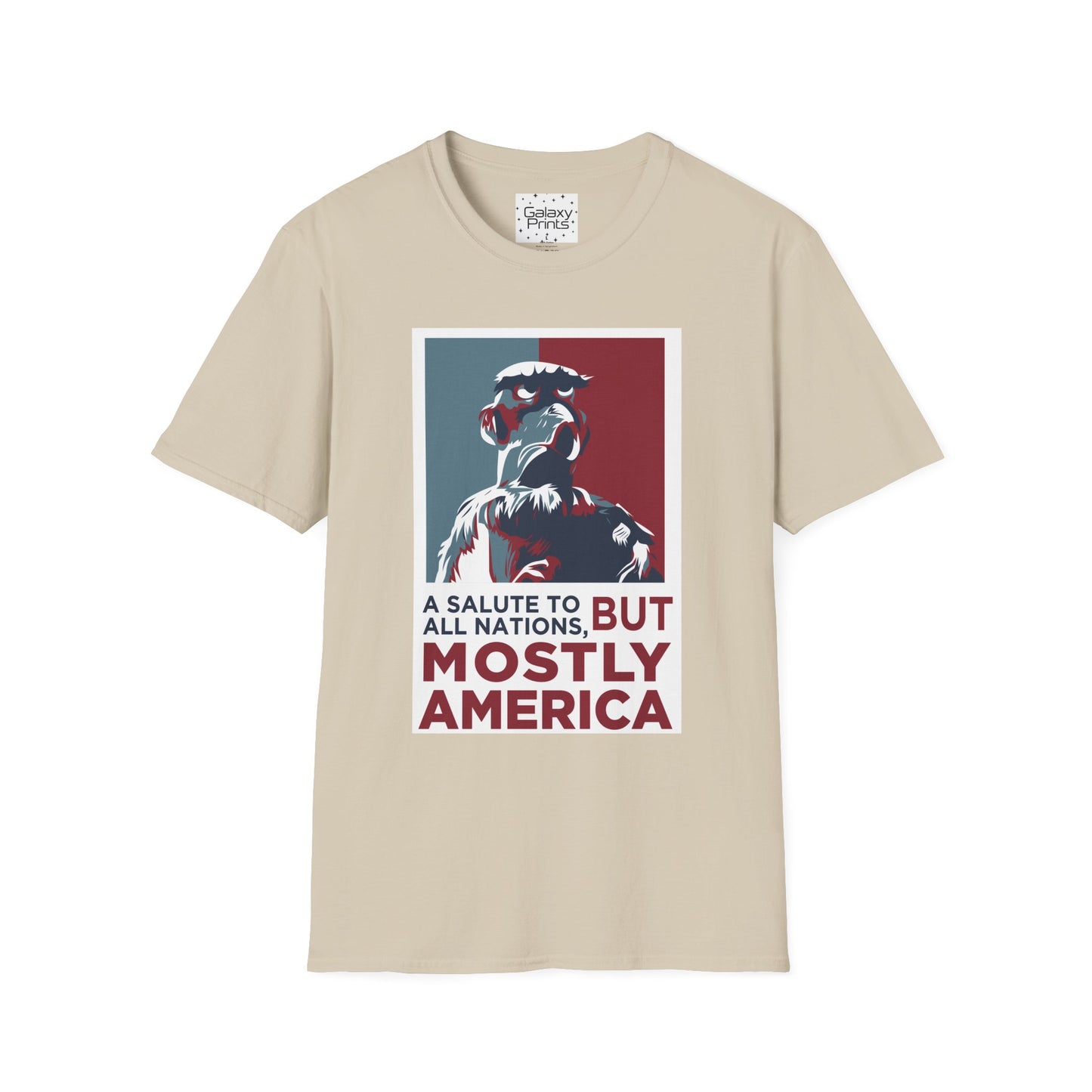 DISNEY inspired Unisex T-Shirt - SAM EAGLE 'Salute To All Nations But Mostly America'