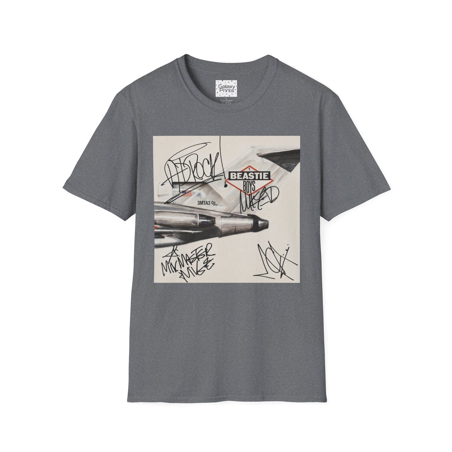 B-Boys "Licensed to Ill" Autographed Band T-Shirt - Graffiti