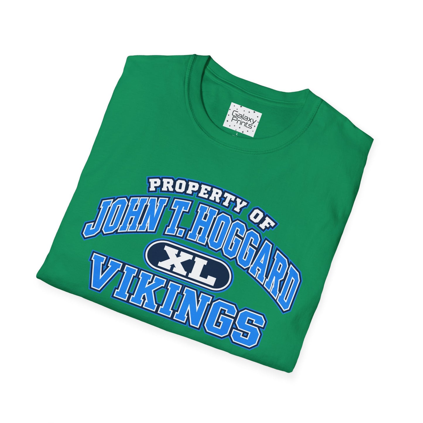 Property of JTH Vikings T‑Shirt XL — Viking in Power Circle back - Hoggard School Spirit Tee