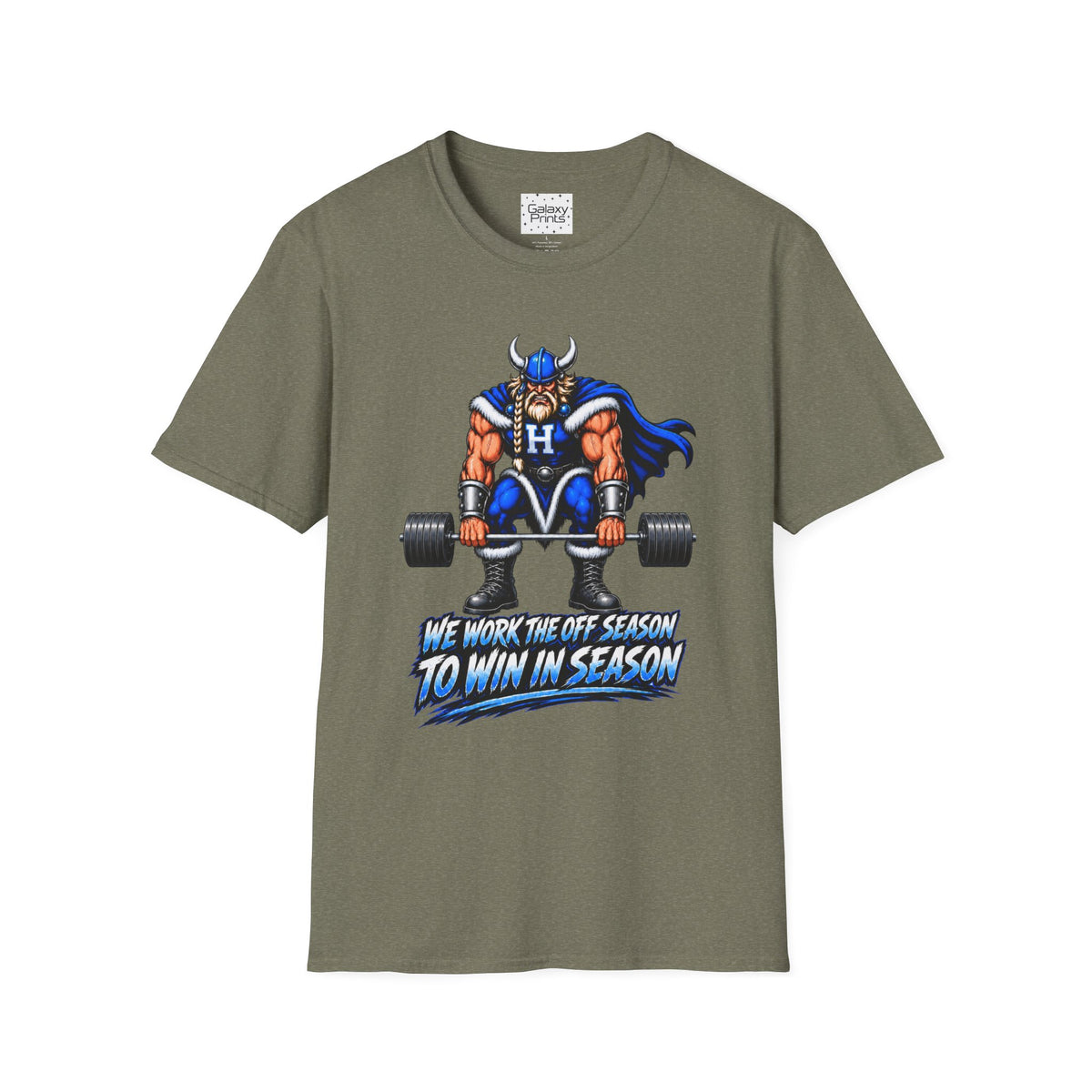 Hoggard Viking Weightlifting T‑Shirt — "We Work the Off Season to Win in Season" - Others Empty