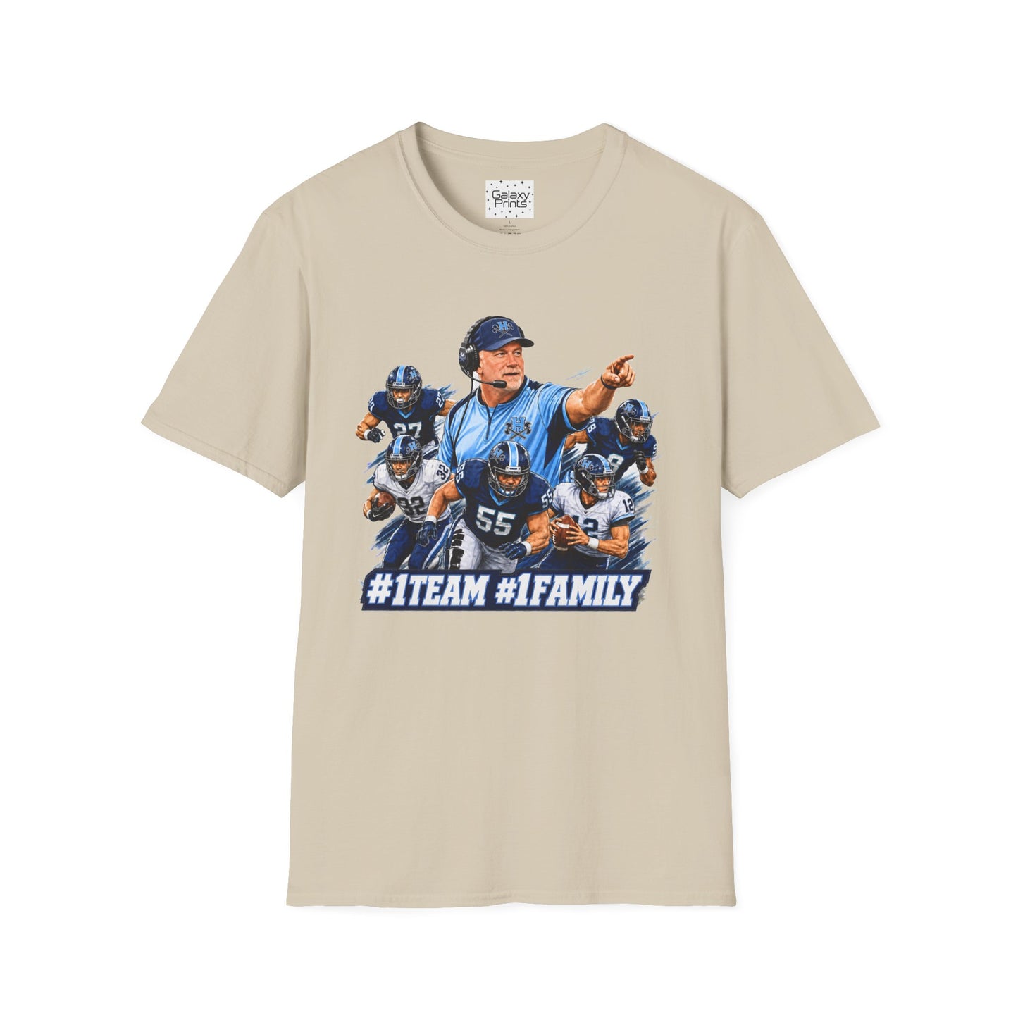 Hoggard Vikings Inspired - 1TEAM 1FAM - Viking Helmet - Unisex T-Shirt