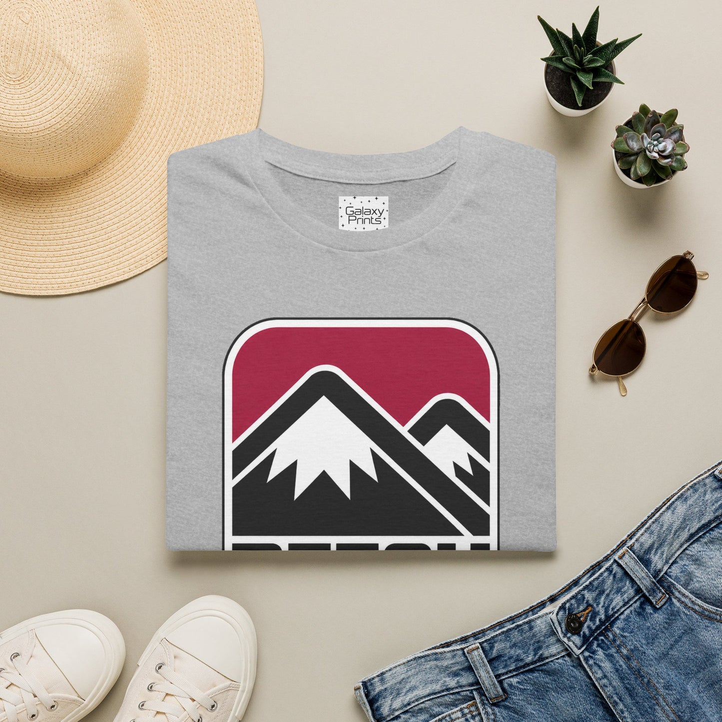 Beech Mountain Local T-Shirt - Retro Mountain Badge Graphic