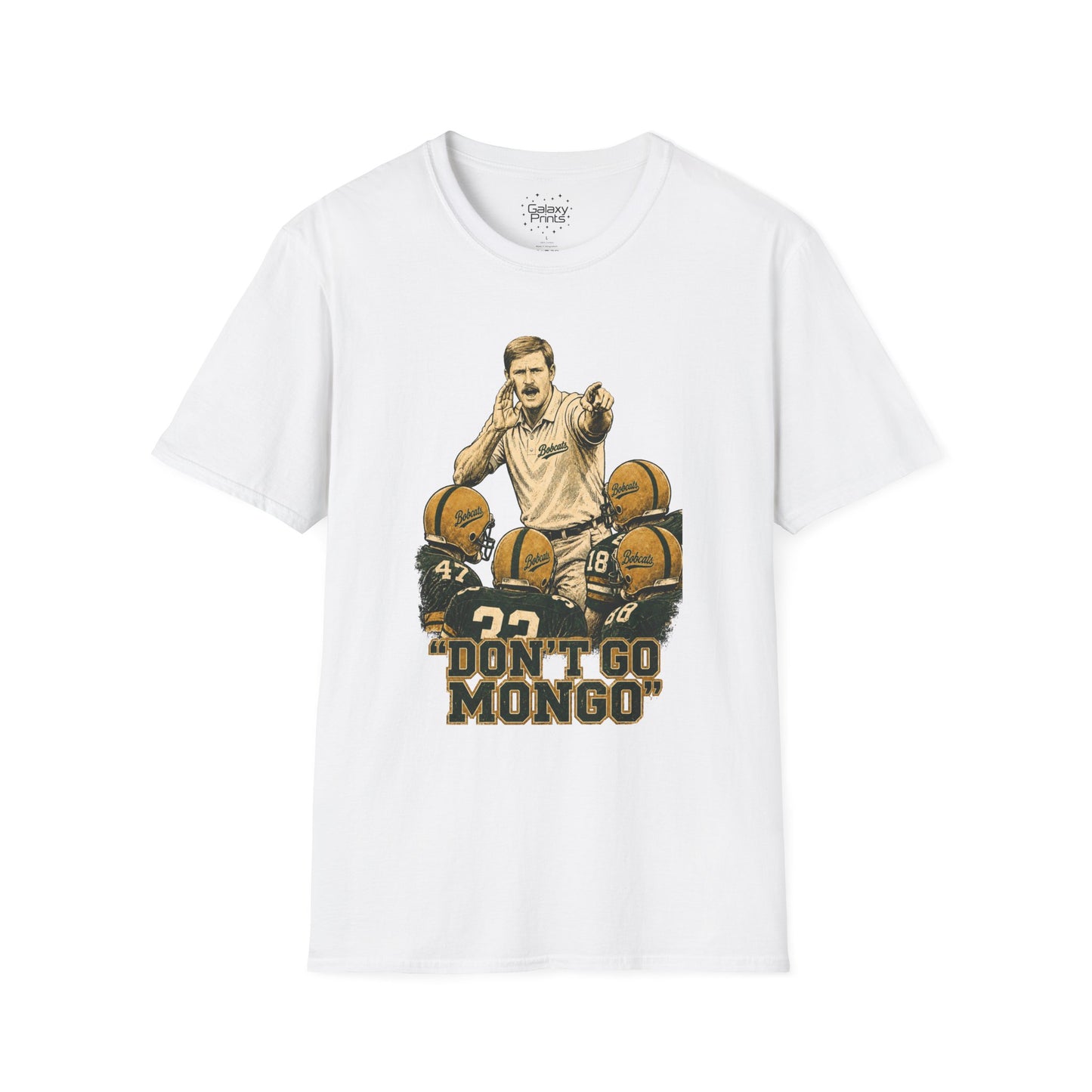 Lees-McRae College Bobcats Vintage Football T-Shirt — Coach Bryan "Don't Go MONDO" - Forever Undefeated