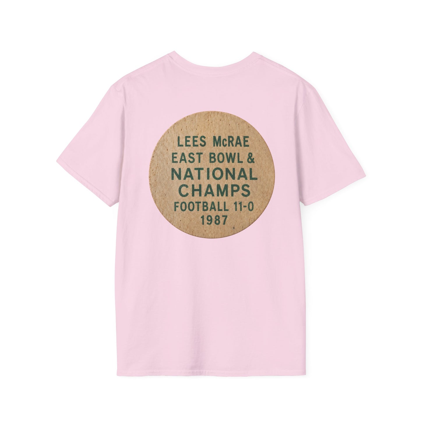 Lees-McRae College Bobcats Vintage Football T-Shirt — Forever Undefeated - Wooden Nickel / Chip