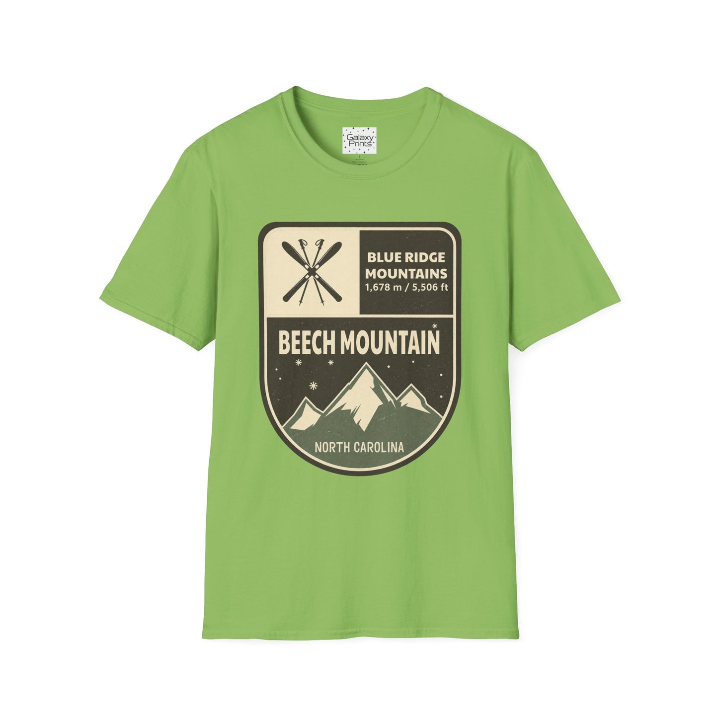 Beech Mountain Blue Ridge Mountains T‑Shirt — North Carolina Ski & Hiking Vintage