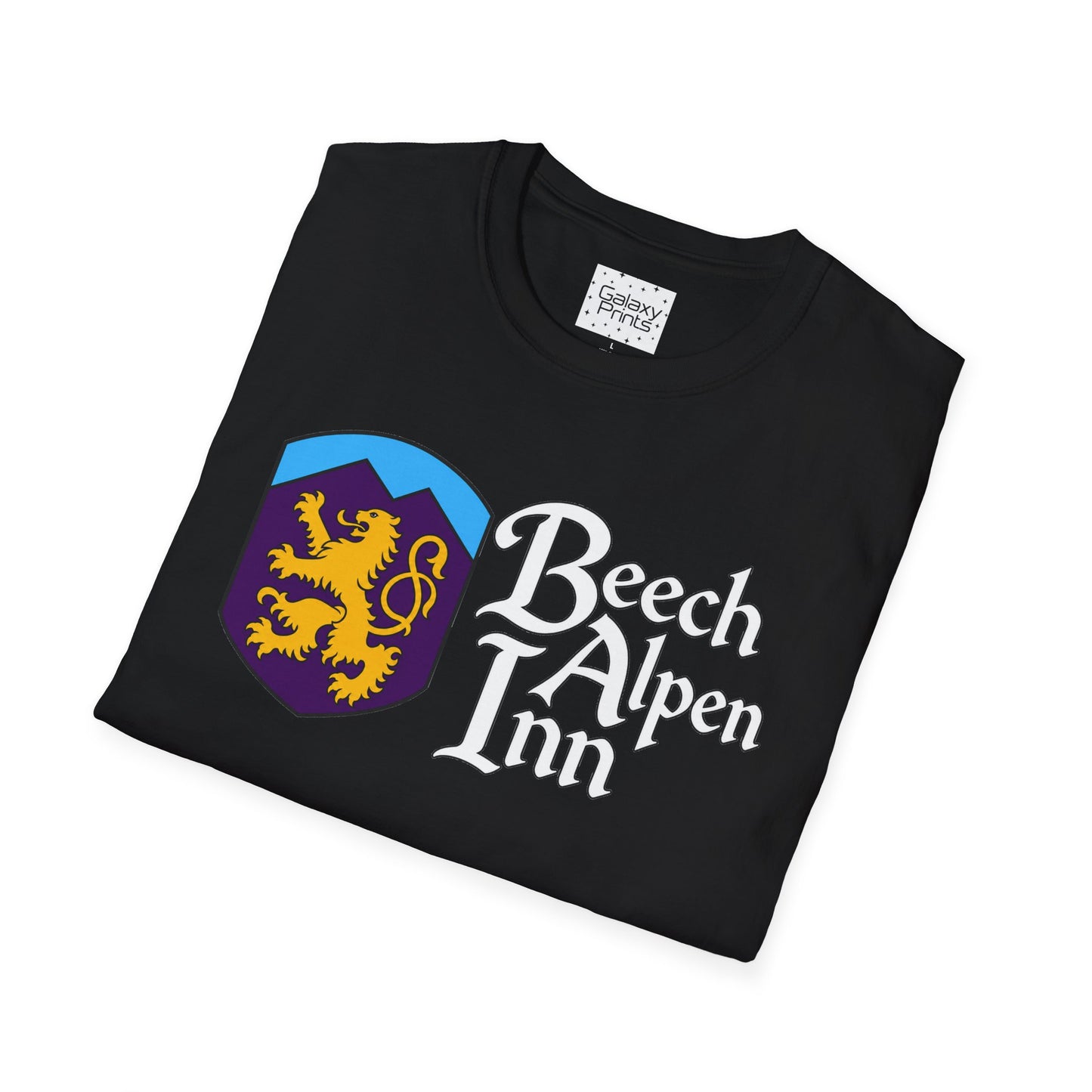 Beech Alpen Inn Crest Tee - (vintage heraldic logo) T-Shirt - Beech Mtn, NC