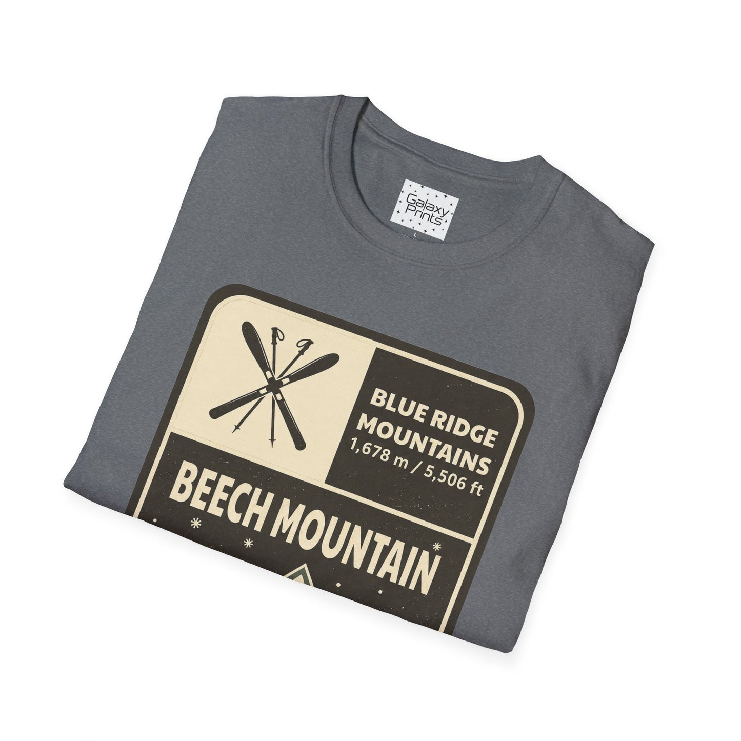 Beech Mountain Blue Ridge Mountains T‑Shirt — North Carolina Ski & Hiking Vintage