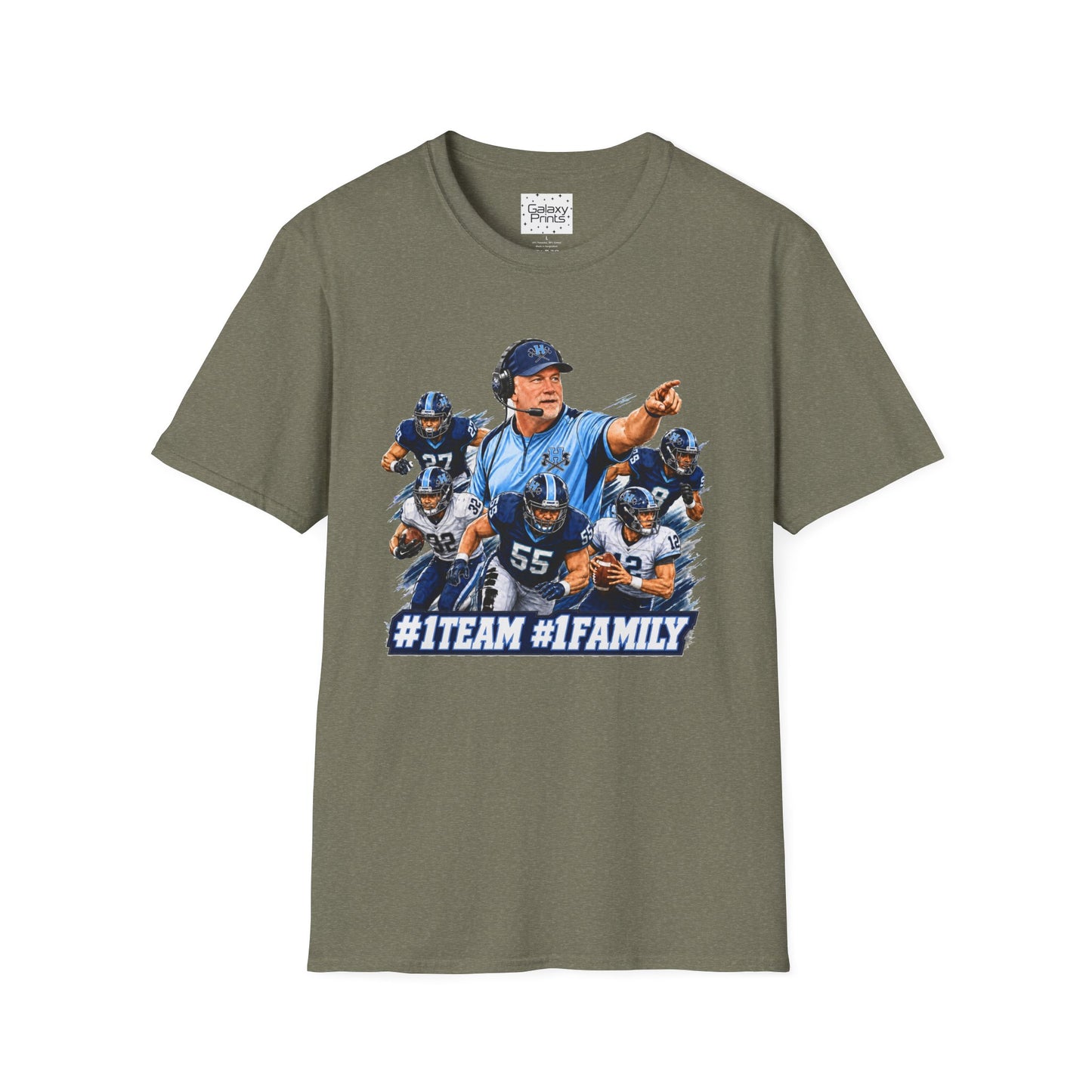 Hoggard Vikings Inspired - 1TEAM 1FAM - Viking Helmet - Unisex T-Shirt
