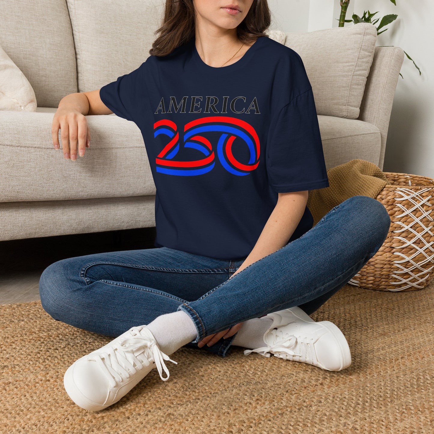 America 250 Celebration T-Shirt — Patriotic Red White Blue Anniversary Tee with 1776 - 2026 on back - Current Culture