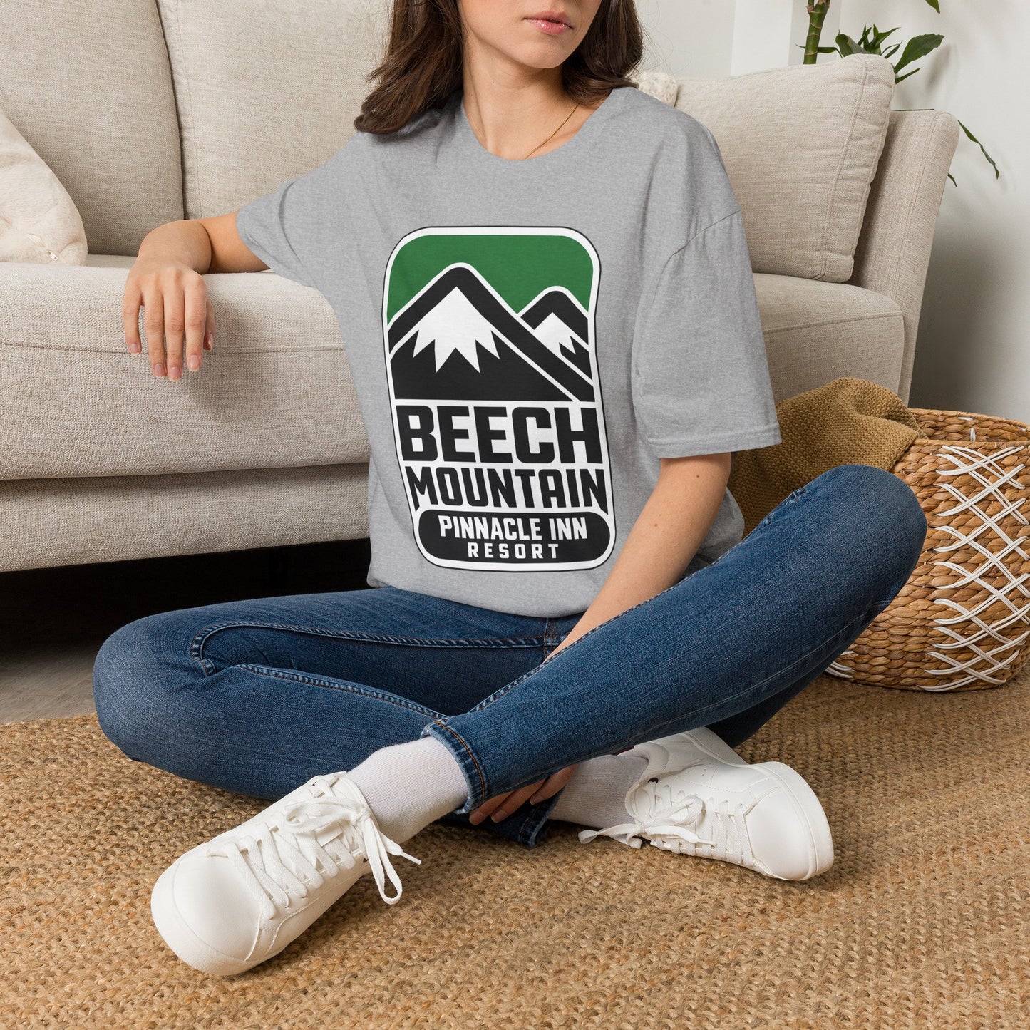 Pinnacle Inn Mountain Resort  Retro T-Shirt — Beech Mountain Pinnacle Inn Resort Graphic Tee Throw Back to 1983