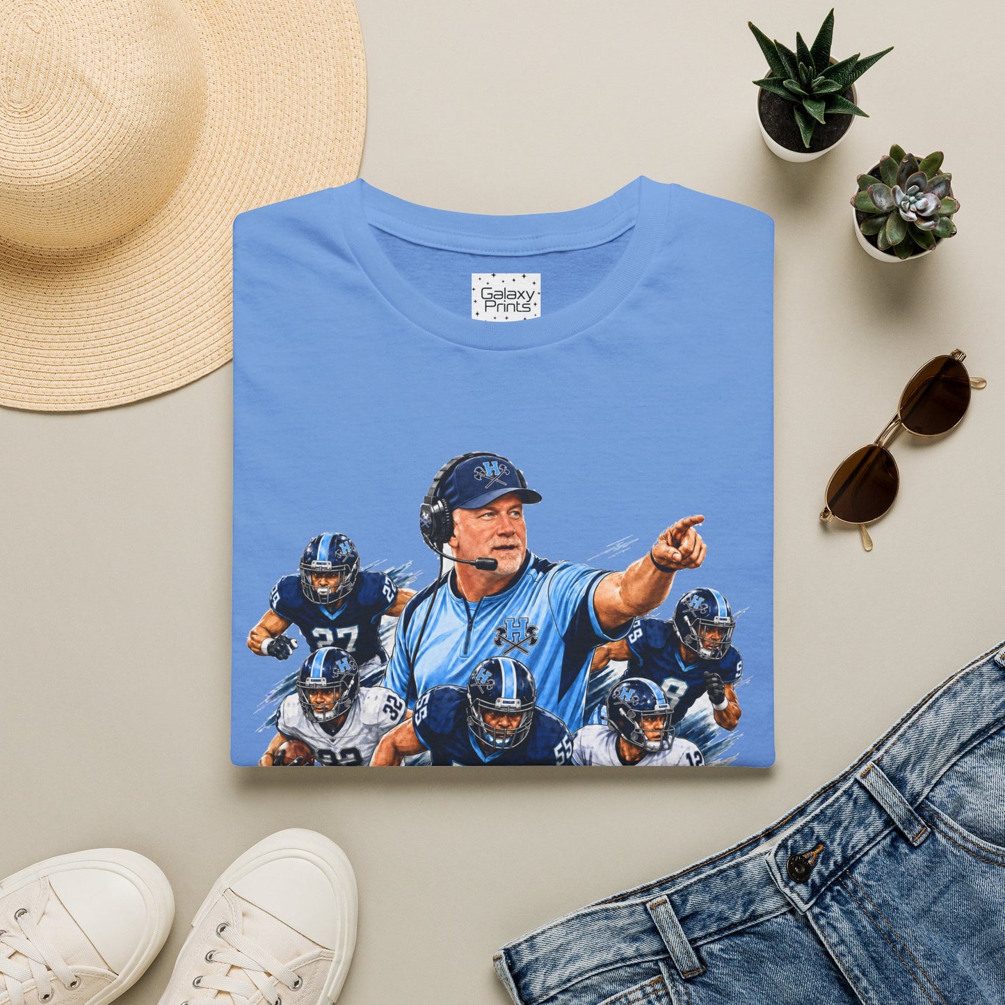 Hoggard Vikings Inspired - 1TEAM 1FAM - Viking Helmet - Unisex T-Shirt