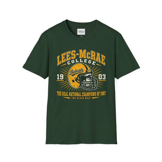 Lees-McRae College Bobcats Vintage Football T-Shirt — Retro 1903 Design