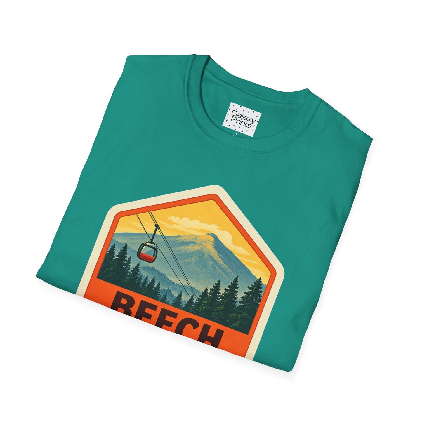 Beech Mountain NC Graphic T-Shirt Diamond — Mountain Ski Lift Vintage look
