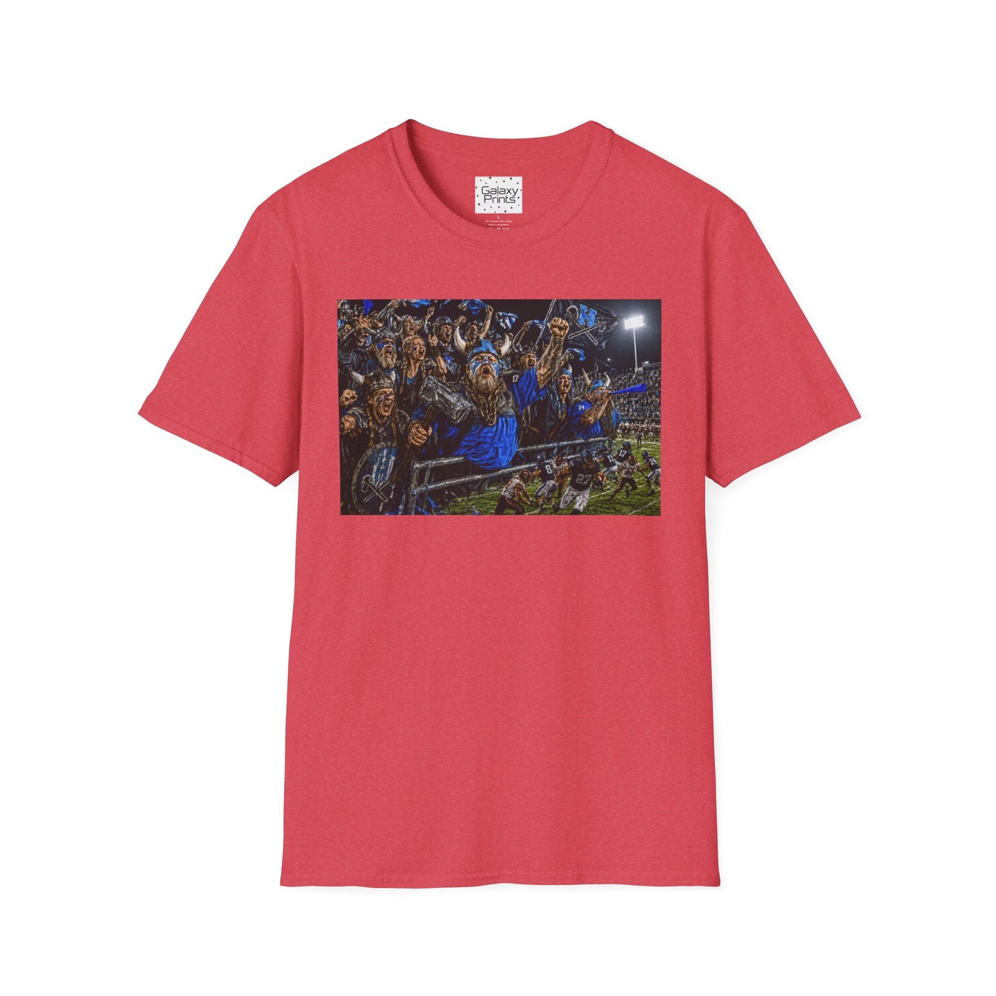 Viking Fans with #1 FAN T‑Shirt — '#1 FAN leading the fight' Graphic Tee - Viking crowd