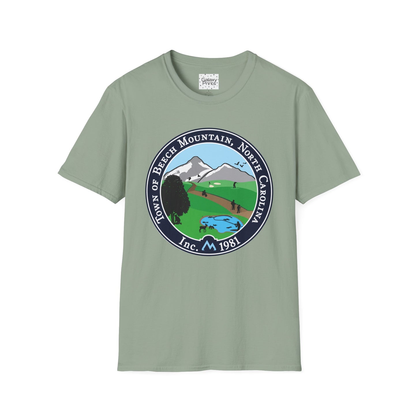 The Town of Beech Mountain, North Carolina Seal T-Shirt — Scenic Mountain Town Tee