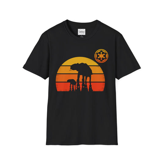 Star Wars Inspired Unisex T-Shirt - 'AT-AT Walker Sunset' Graphic Tee
