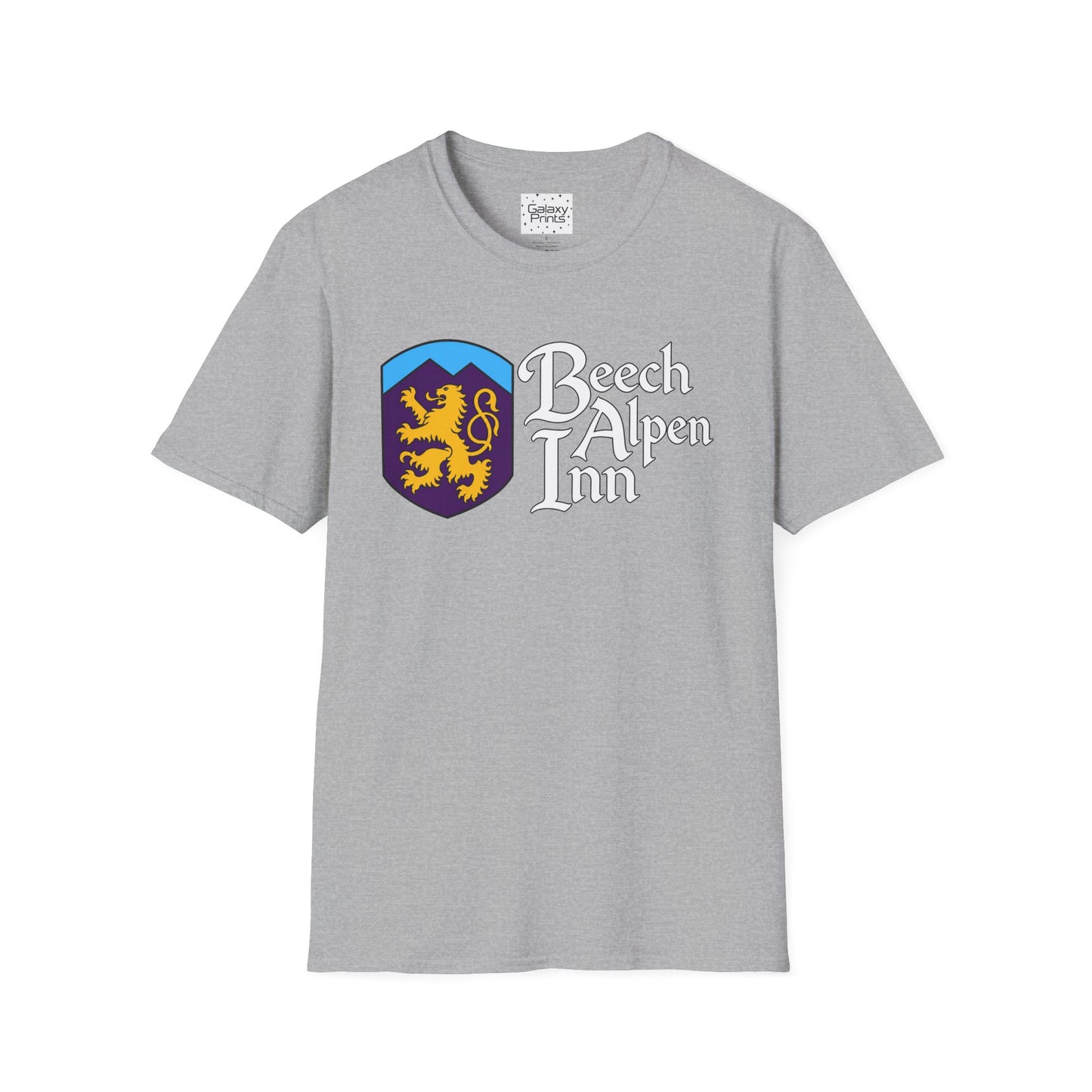 Beech Alpen Inn Crest Tee - (vintage heraldic logo) T-Shirt - Beech Mtn, NC