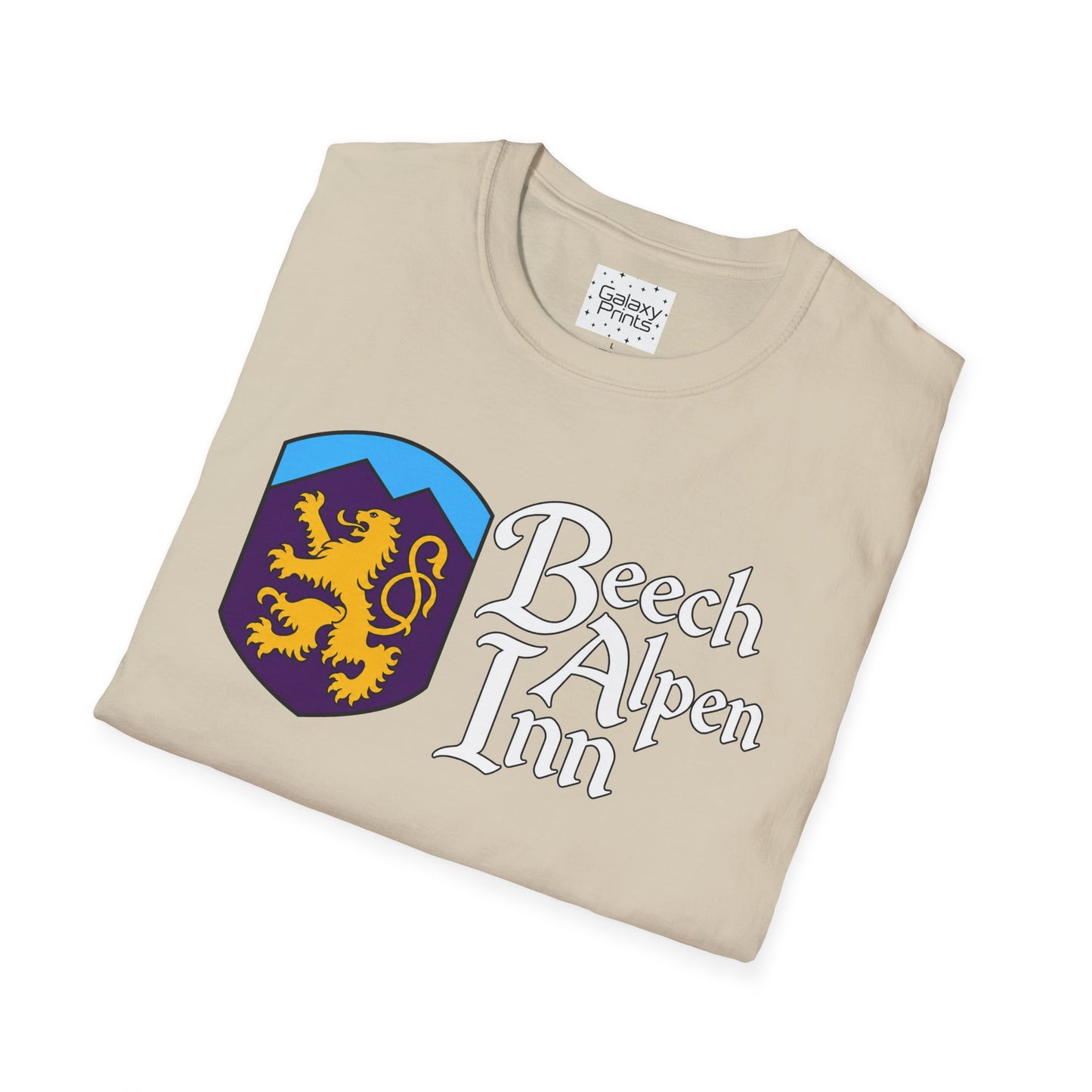 Beech Alpen Inn Crest Tee - (vintage heraldic logo) T-Shirt - Beech Mtn, NC