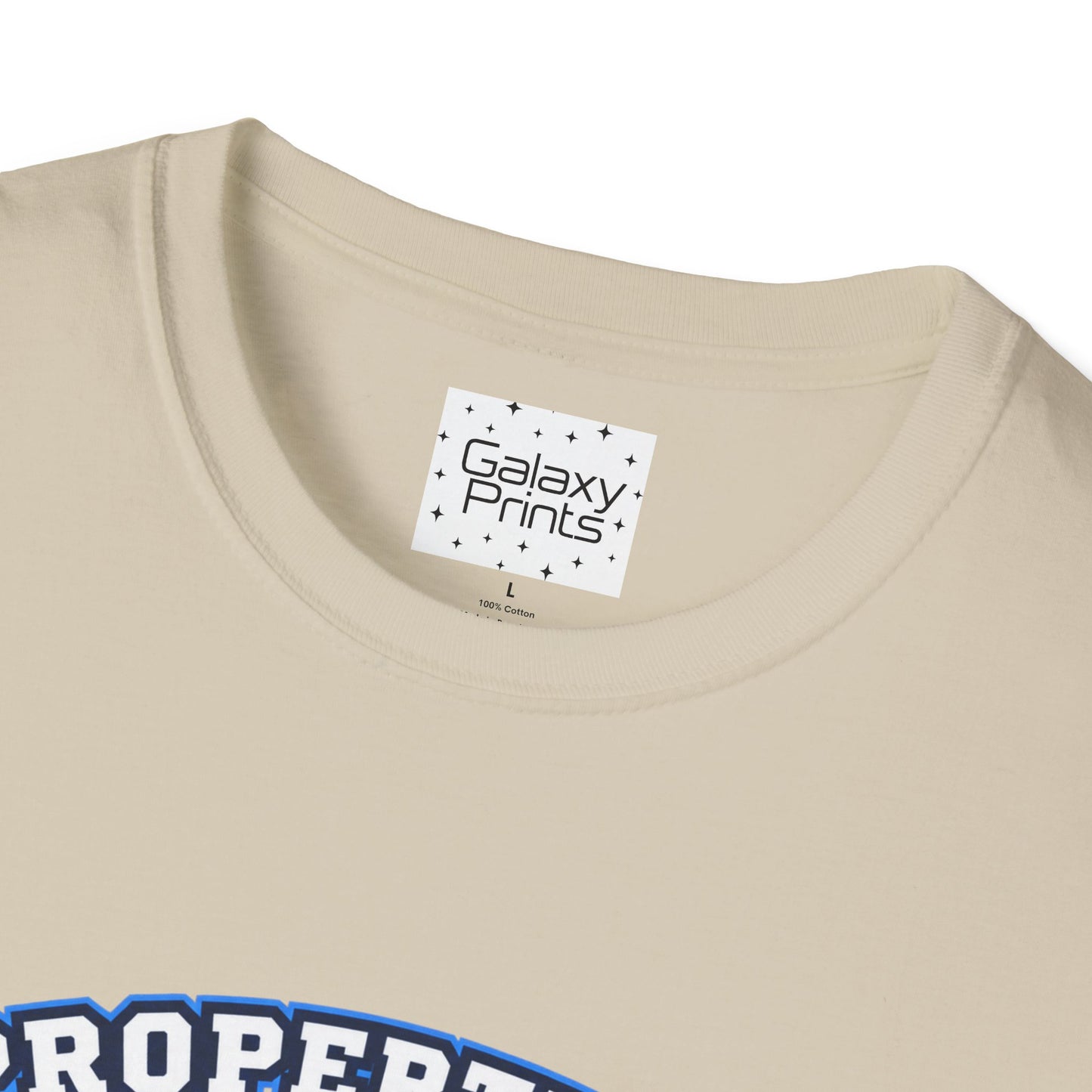 Property of JTH Vikings T‑Shirt L — Viking in Power Circle back - Hoggard School Spirit Tee