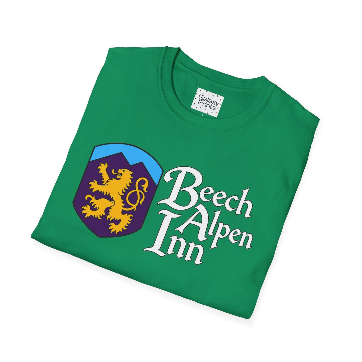 Beech Alpen Inn Crest Tee - (vintage heraldic logo) T-Shirt - Beech Mtn, NC