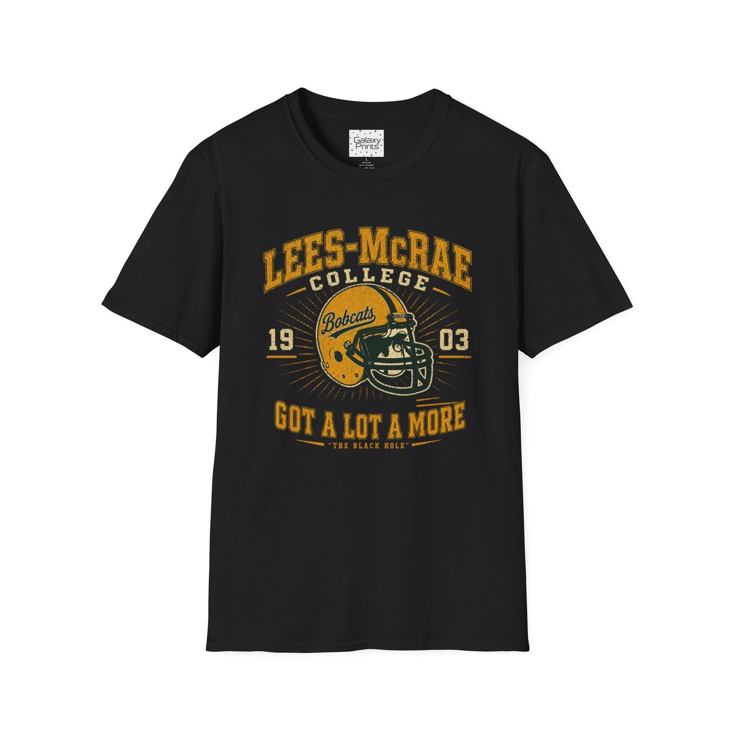 Lees-McRae College Bobcats Vintage Football T-Shirt — Got A Lot A More - The Black Hole