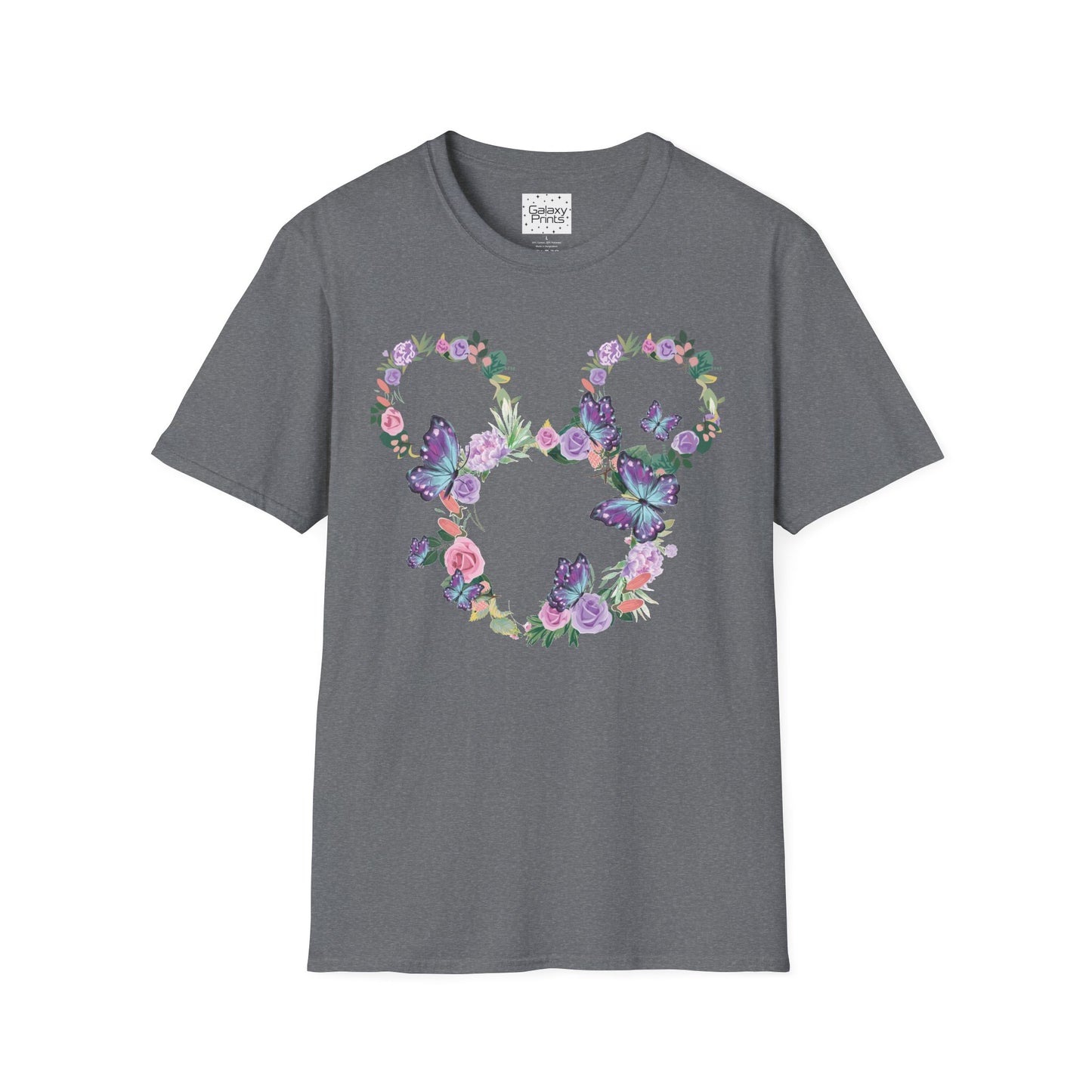 Unisex T-Shirt - DISNEY Inspired - 'Mickey Ears made of Flowers'