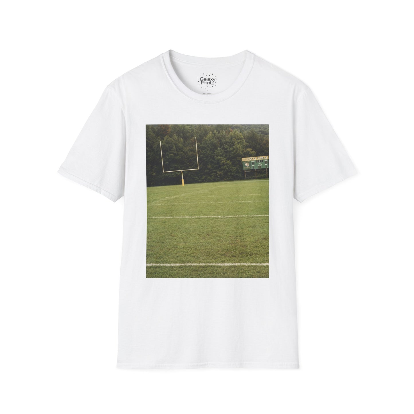 Tate Football Field Photo T-Shirt — Vintage LMC Football Graphic Tee