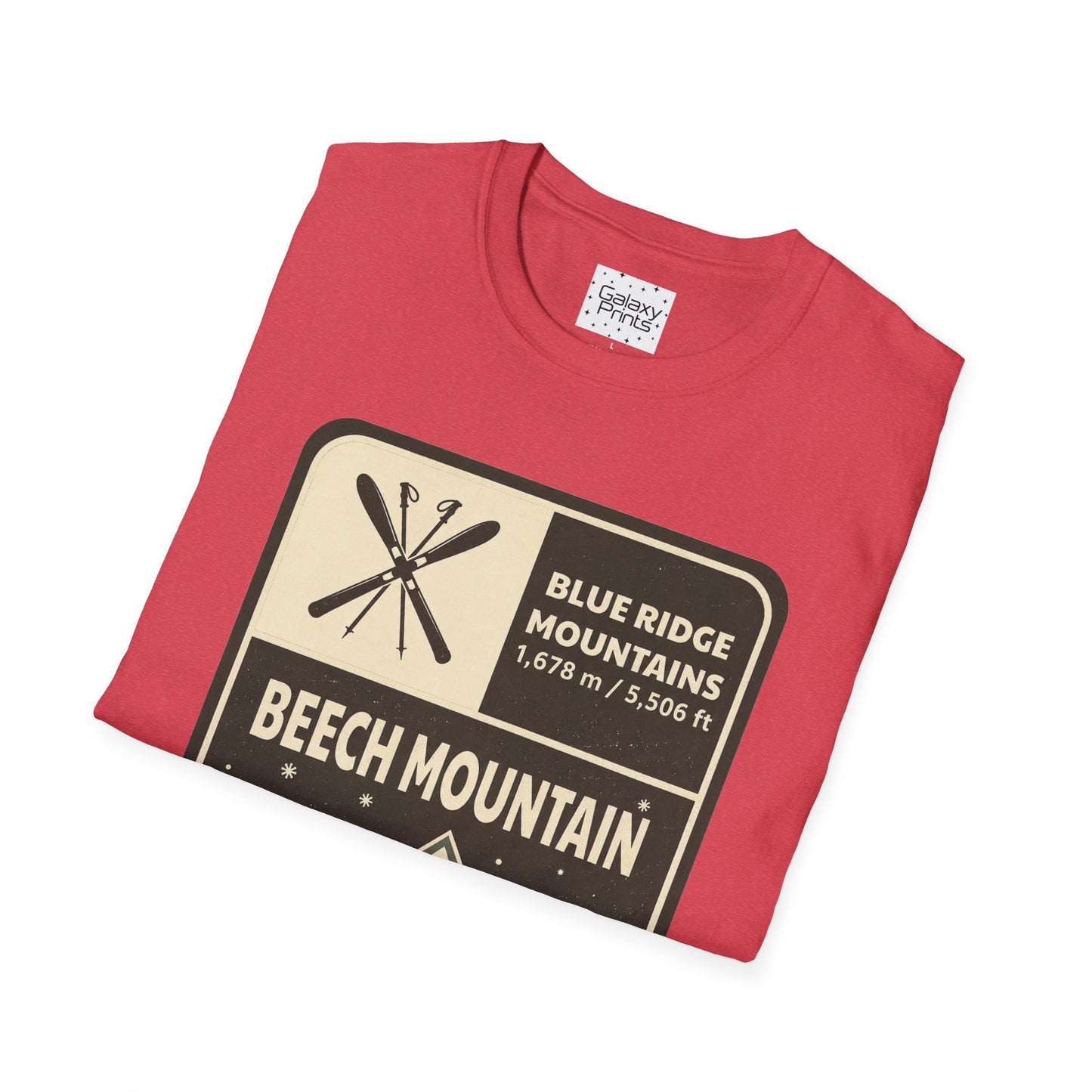 Beech Mountain Blue Ridge Mountains T‑Shirt — North Carolina Ski & Hiking Vintage