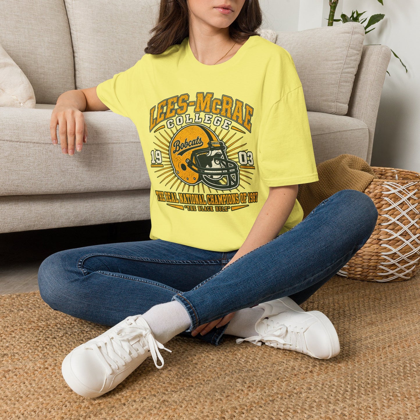 Lees-McRae College Bobcats Vintage Football T-Shirt — Retro 1903 Design