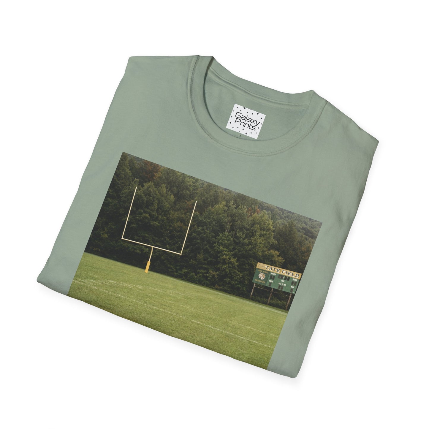 Tate Football Field Photo T-Shirt — Vintage LMC Football Graphic Tee