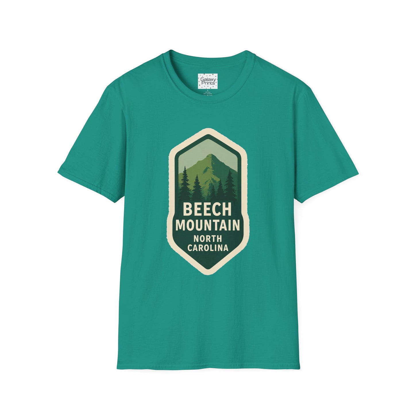Beech Mountain NC Vintage Hiking T-Shirt — Retro Mountain Badge Graphic Tee