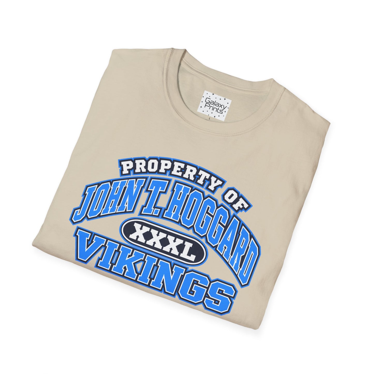 Property of JTH Vikings T‑Shirt  XXXL — Viking in Power Circle back - Hoggard School Spirit Tee