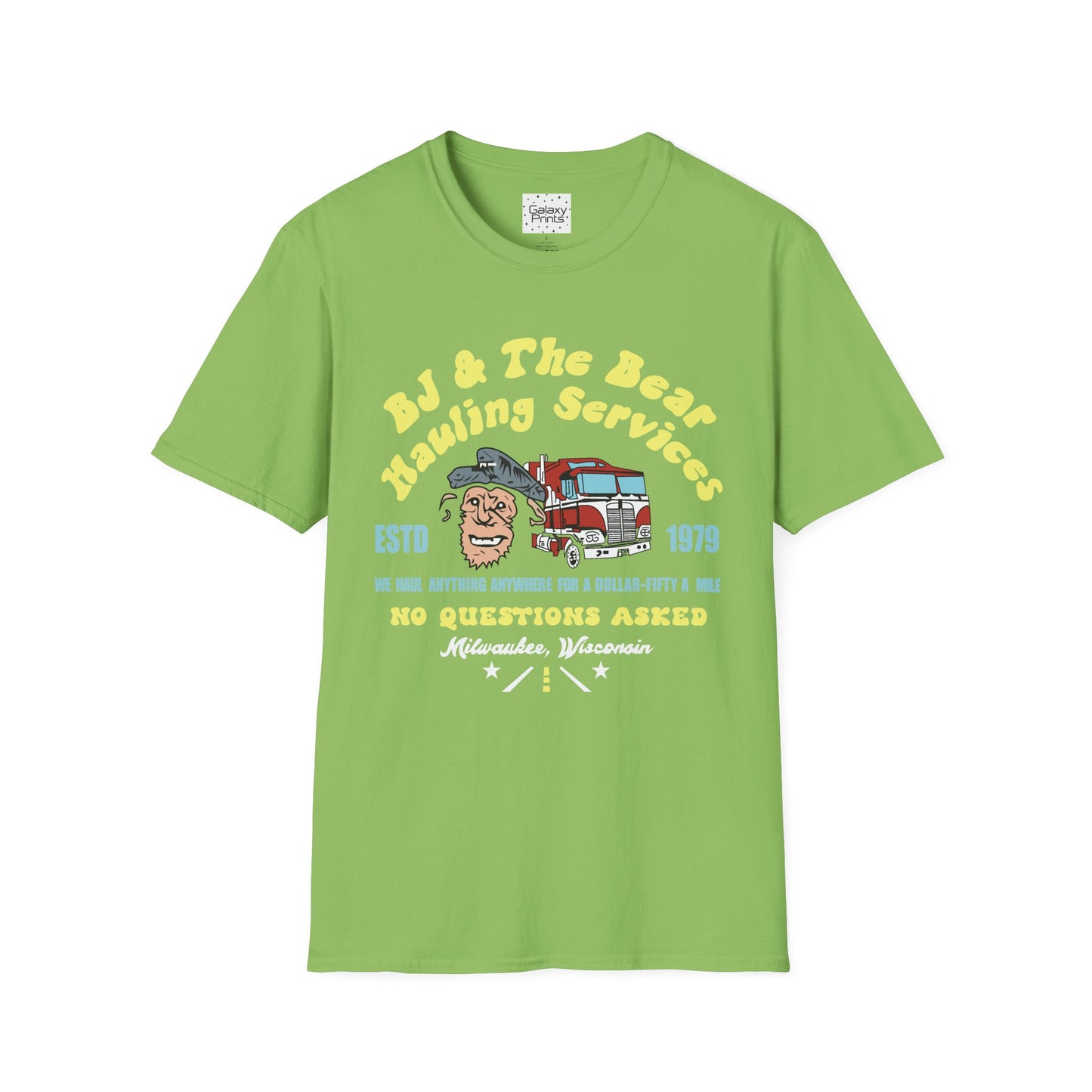 Unisex T-Shirt - Truck Driver BJ and Bear Design - POP Culture