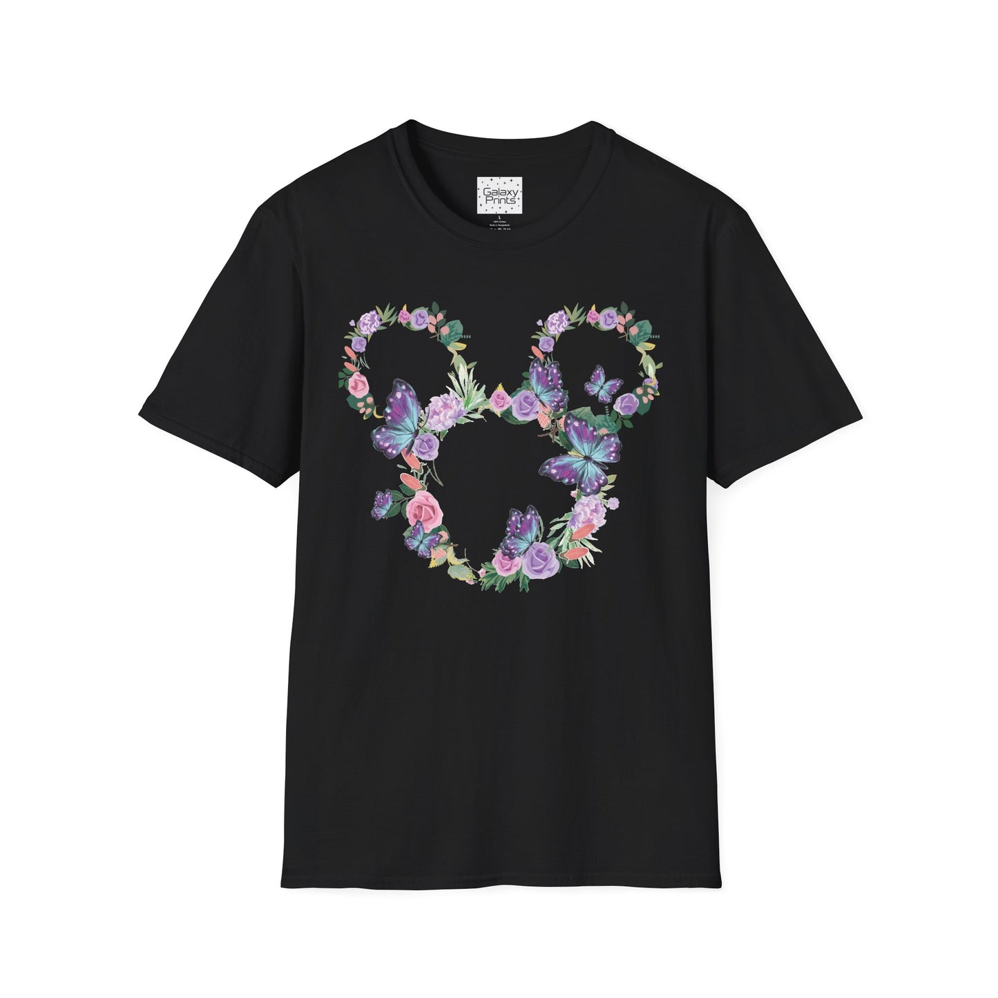 Unisex T-Shirt - DISNEY Inspired - 'Mickey Ears made of Flowers'