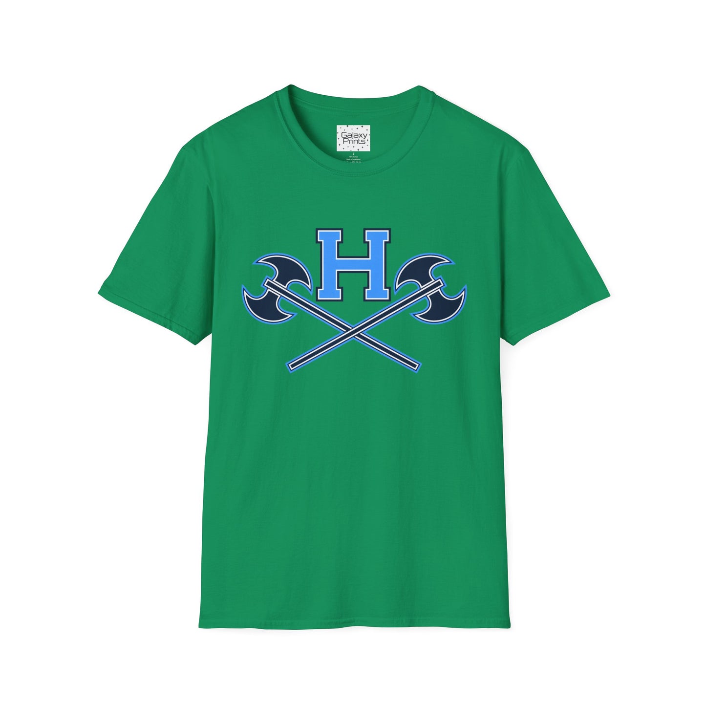 Hoggard - H w/ Axes T-Shirt – Blue 'H' with Crossed Battle Axes Graphic Spirit Tee