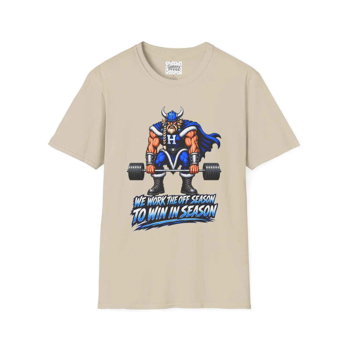 Hoggard Viking Weightlifting T‑Shirt — "We Work the Off Season to Win in Season" - Others Empty