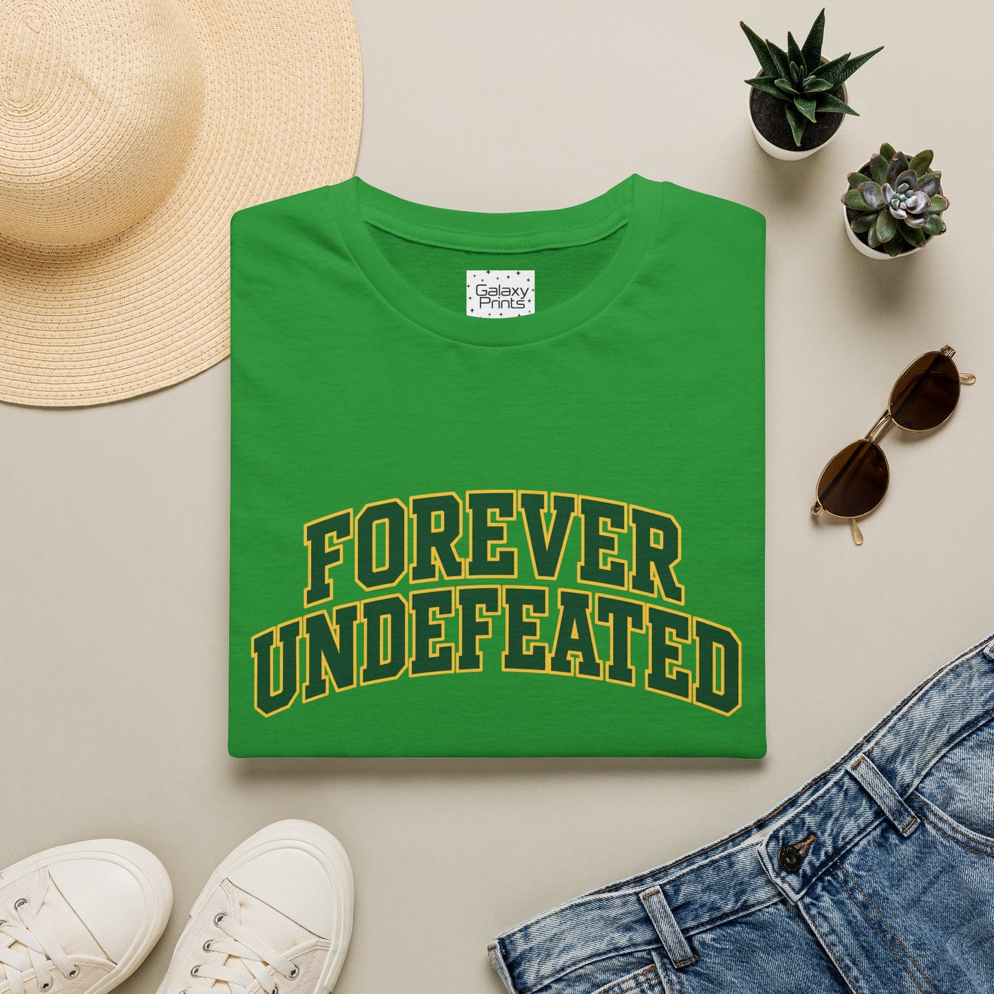 Lees-McRae College Bobcats Vintage Football T-Shirt — Forever Undefeated - Wooden Nickel / Chip