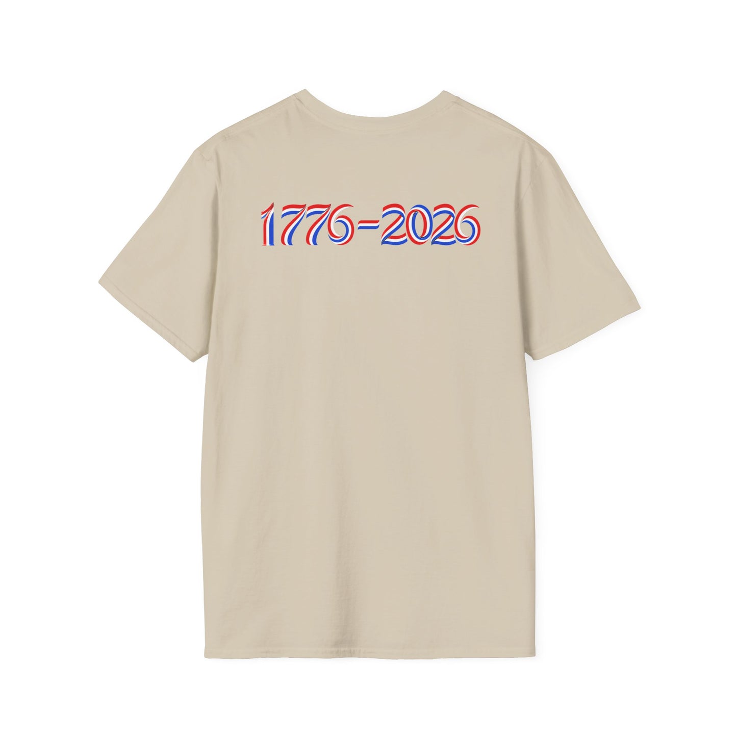 America 250 Celebration T-Shirt — Patriotic Red White Blue Anniversary Tee with 1776 - 2026 on back - Current Culture