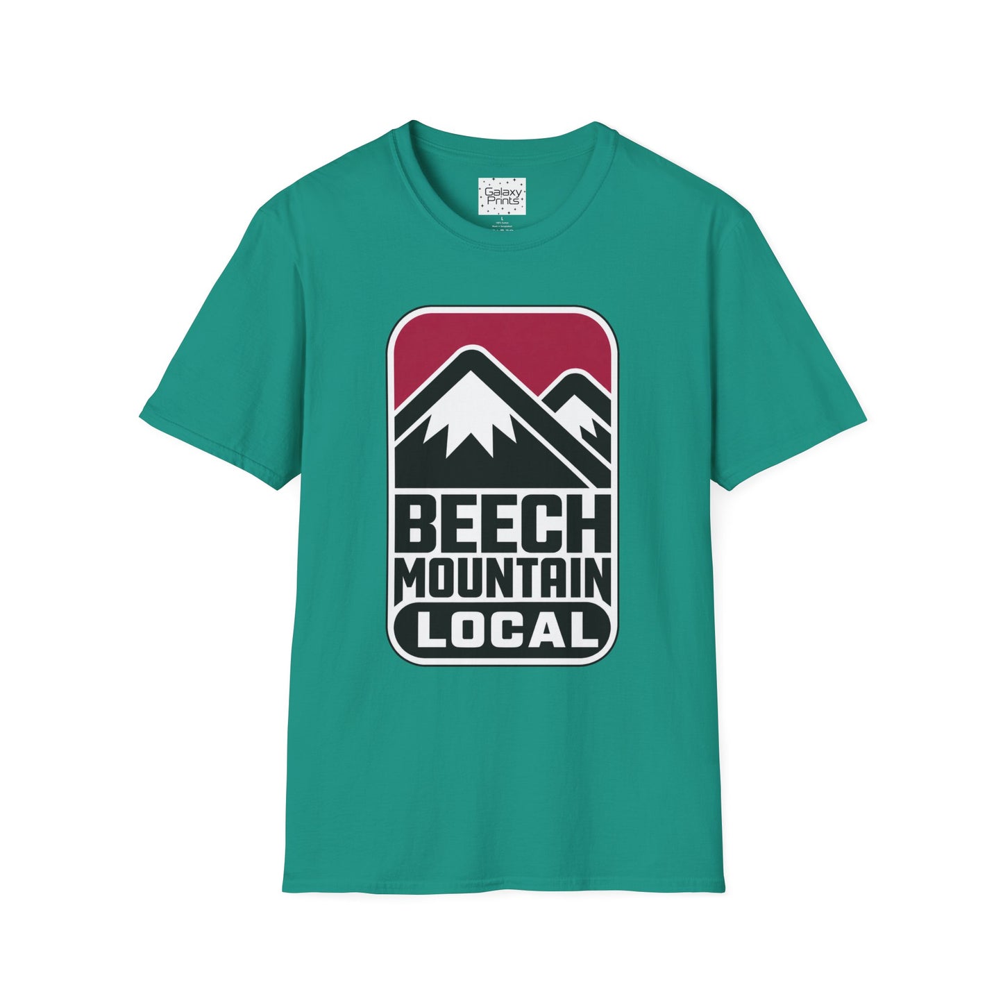 Beech Mountain Local T-Shirt - Retro Mountain Badge Graphic I'm Local are You