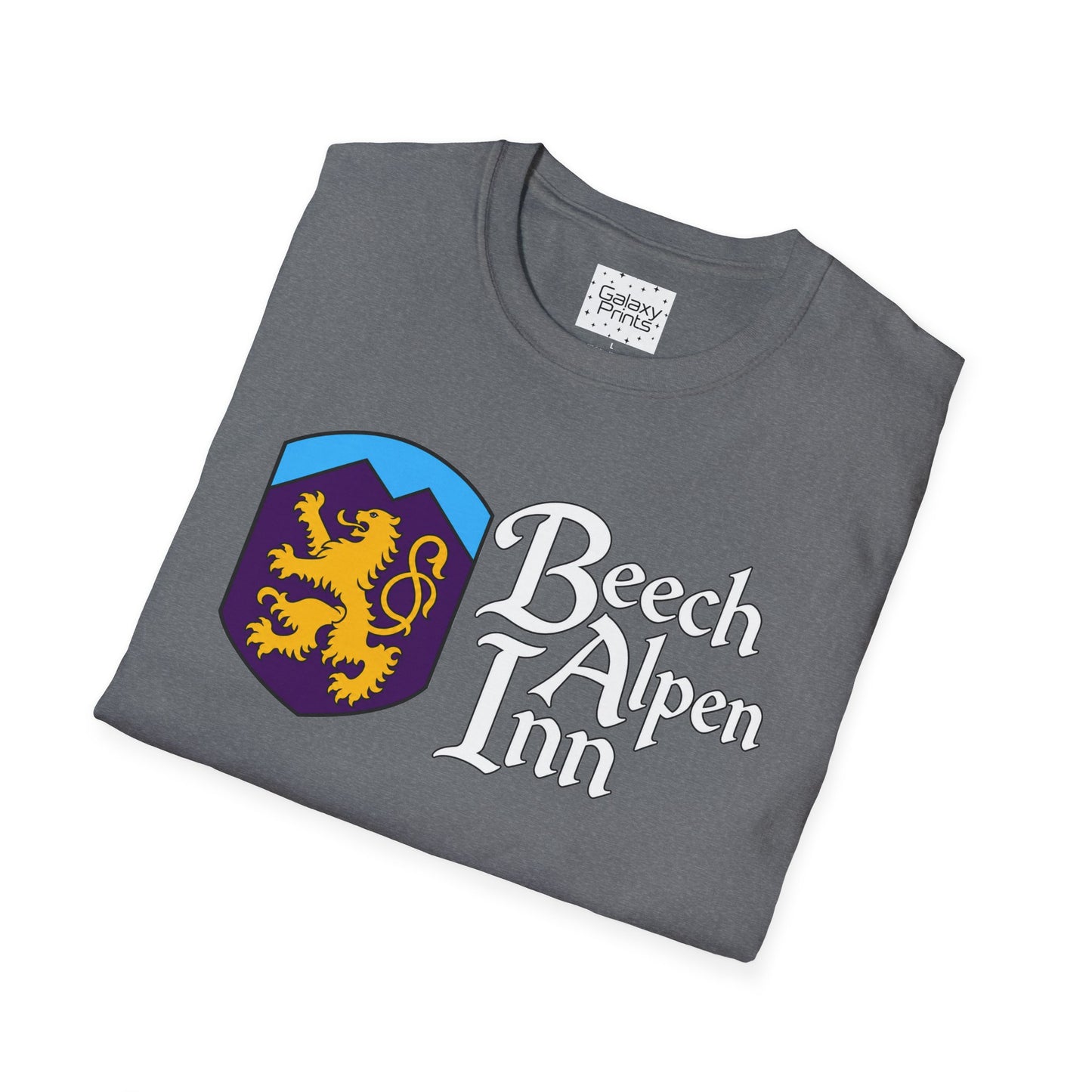 Beech Alpen Inn Crest Tee - (vintage heraldic logo) T-Shirt - Beech Mtn, NC