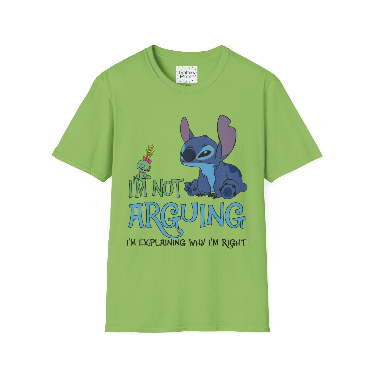 Unisex T-Shirt - Disney Inspired - 'Stich Not Arguing'