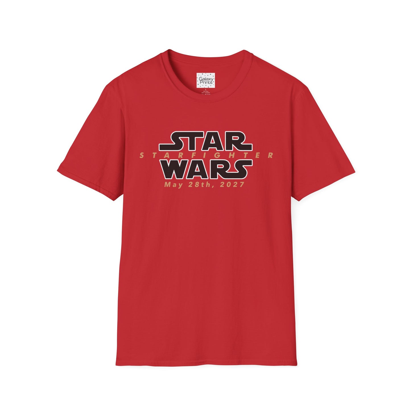 Inspired by Star Wars Starfighter Unisex T-Shirt - Movie Coming Out May 28th, 2027 (w/ movie release date)