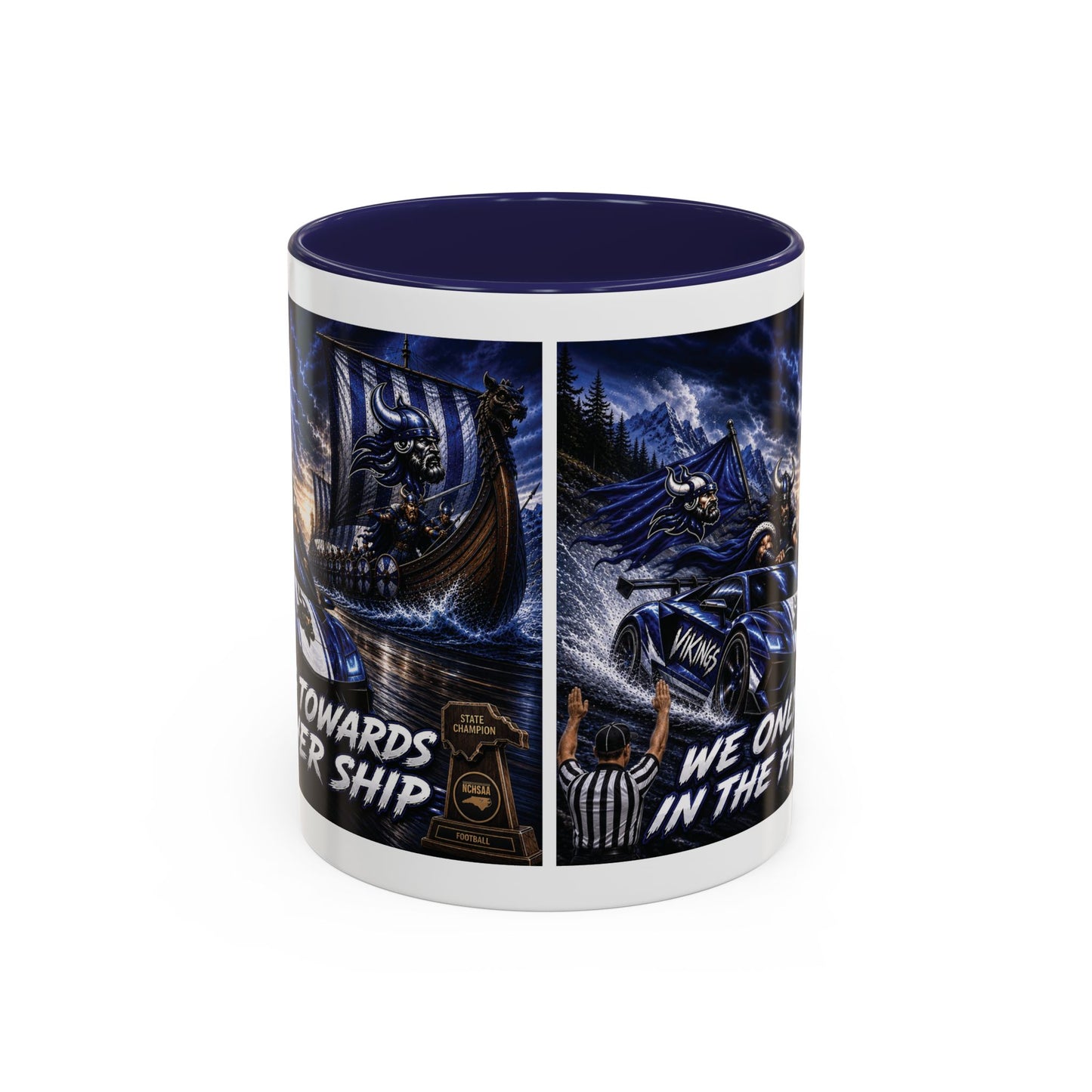 Hoggard Vikings Stylish Accent Coffee Mug  "Race to another Ship" and "Dive in the fast lane"- Perfect for Daily Brew & Gifts