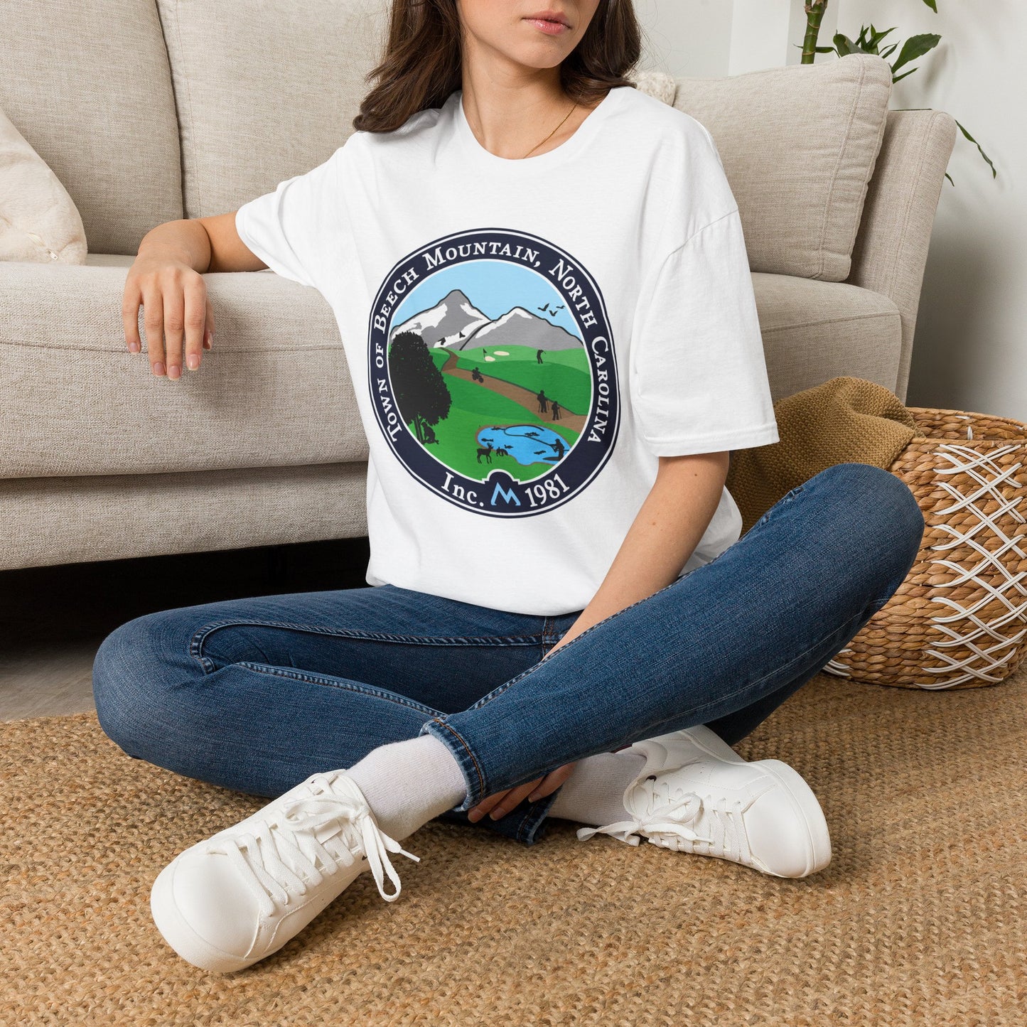 The Town of Beech Mountain, North Carolina Seal T-Shirt — Scenic Mountain Town Tee