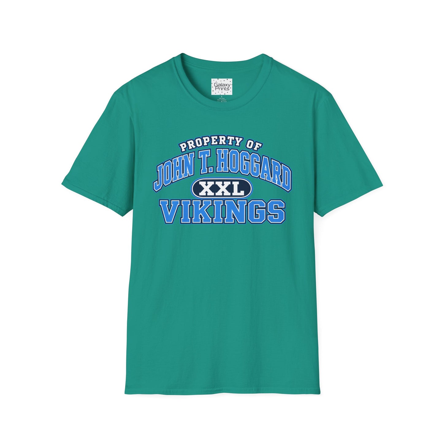 Property of JTH Vikings T‑Shirt XXL — Viking in Power Circle back - Hoggard School Spirit Tee