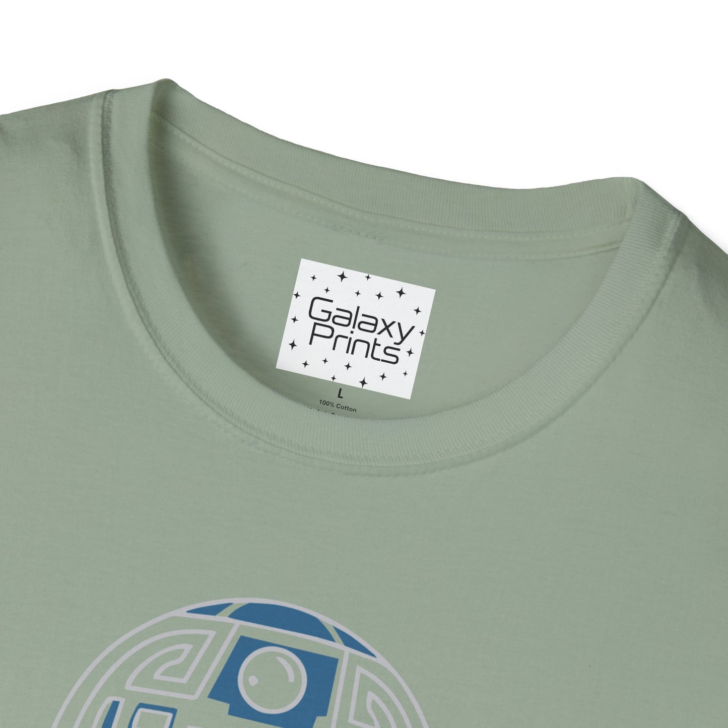 Star Wars Inspired Unisex T-Shirt - R2 D2 Digital Outline Framework Graphic Tee